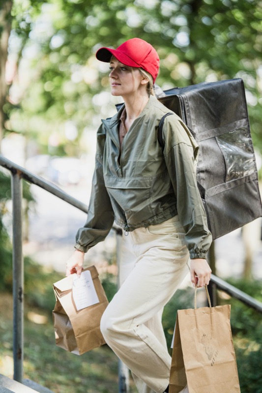 Caregiver assisting a senior