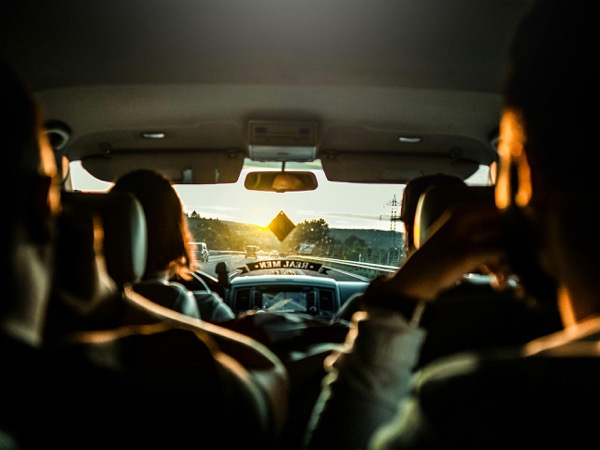 Companion walking with client